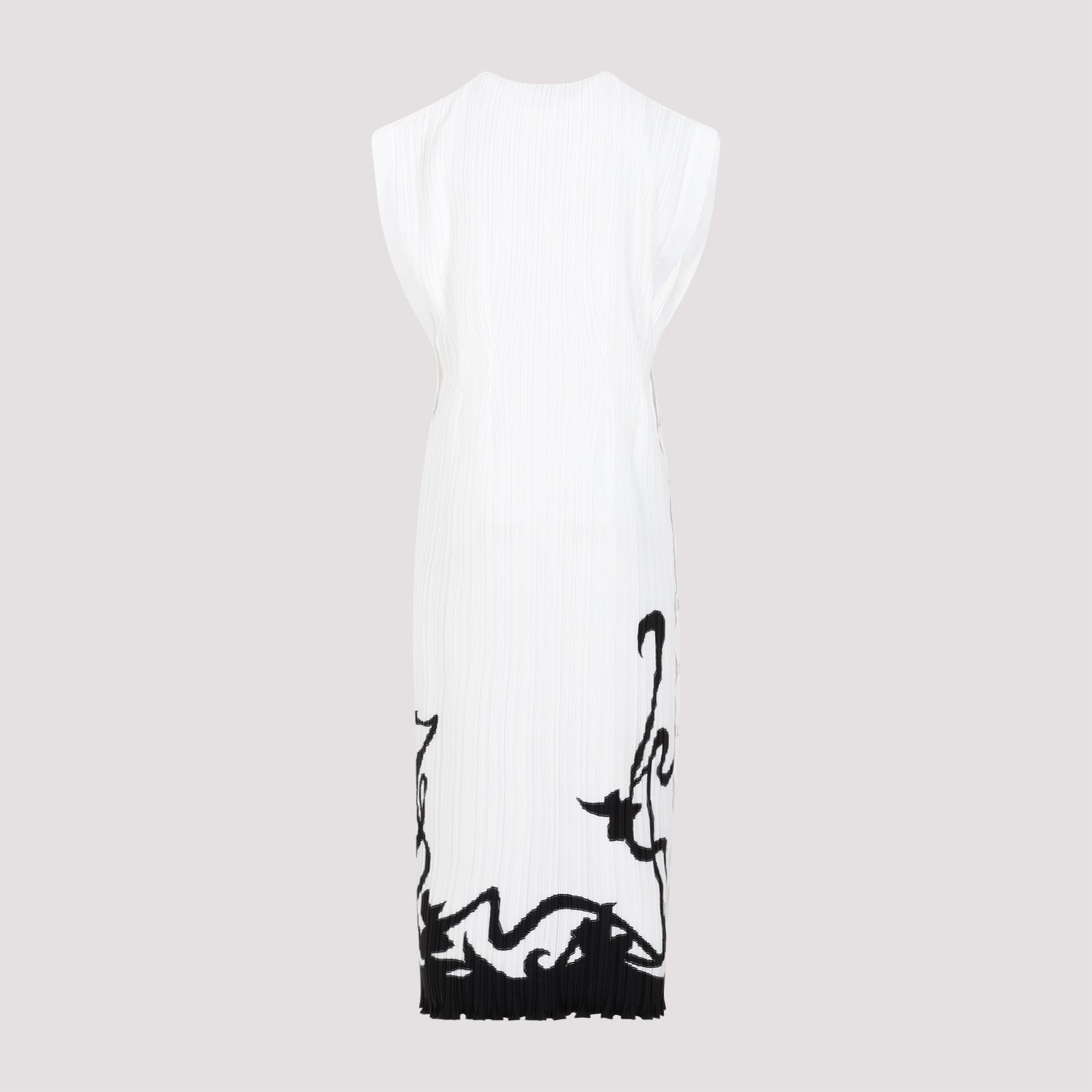 Sleeveless Pleated Midi Dress