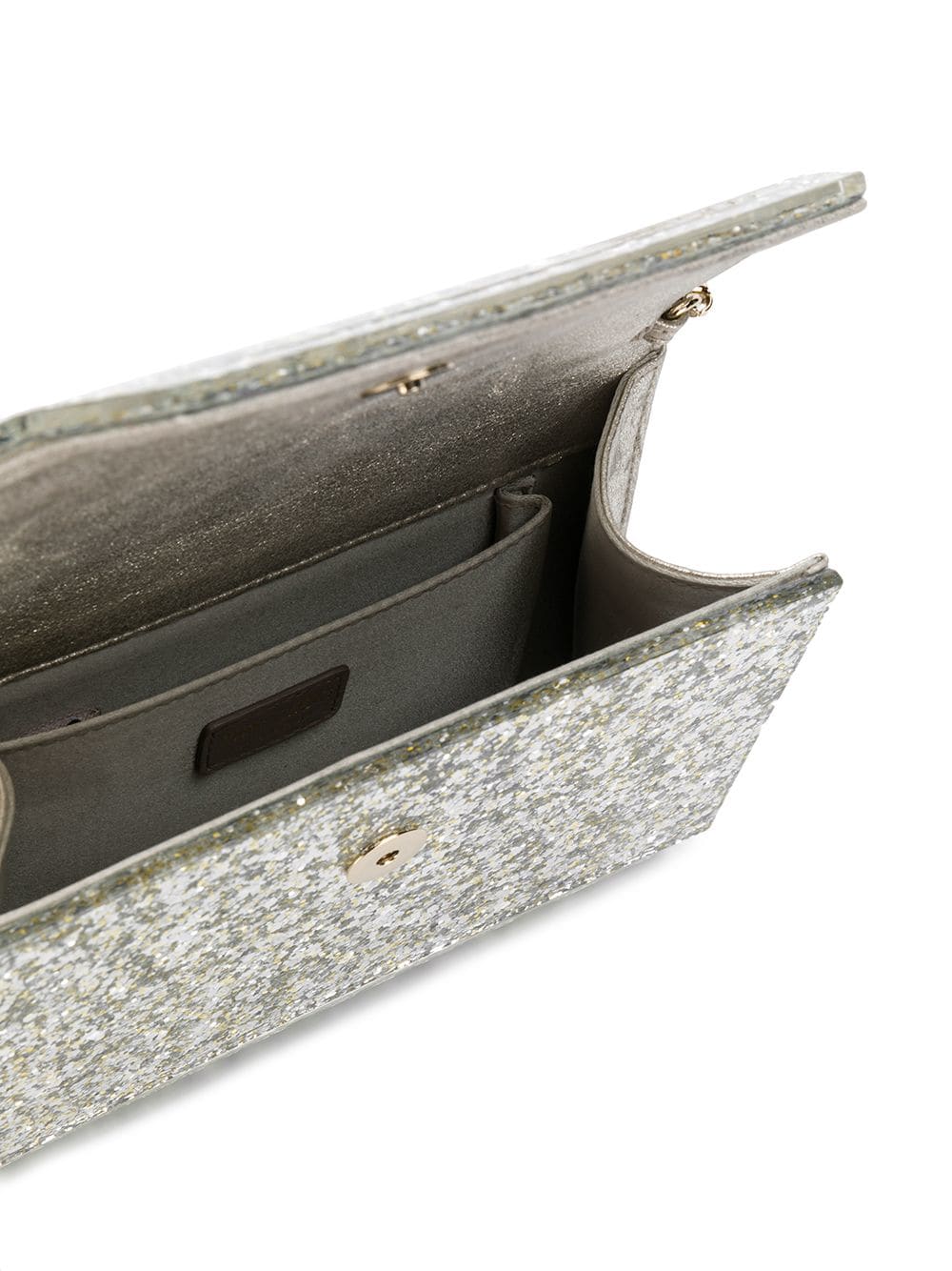 COARSE GLITTER ACRYLIC CLUTCH BAG