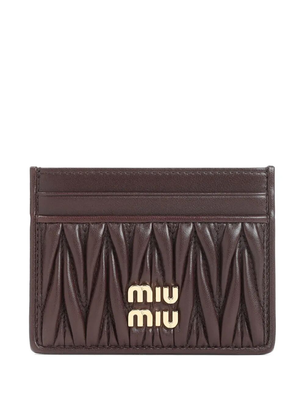 MATELASSÉ NAPPA LEATHER CARD HOLDER