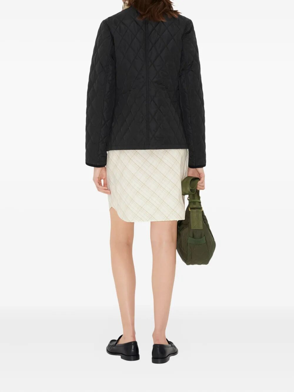 CHECK LINING QUILTED NYLON DORSET JACKET