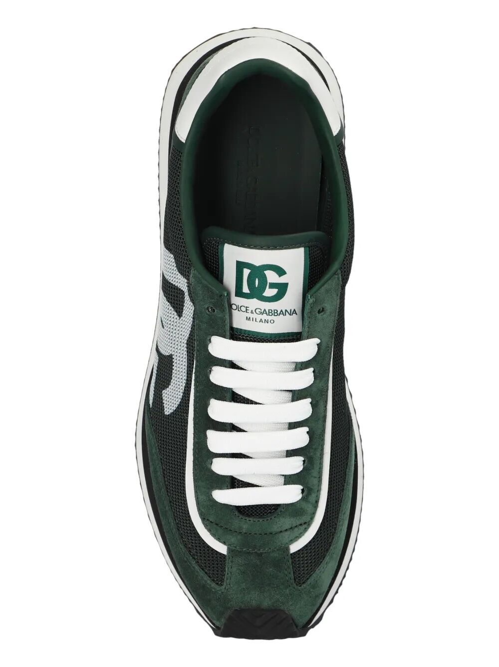 SUEDE AND MESH DG CUSHION SNEAKERS