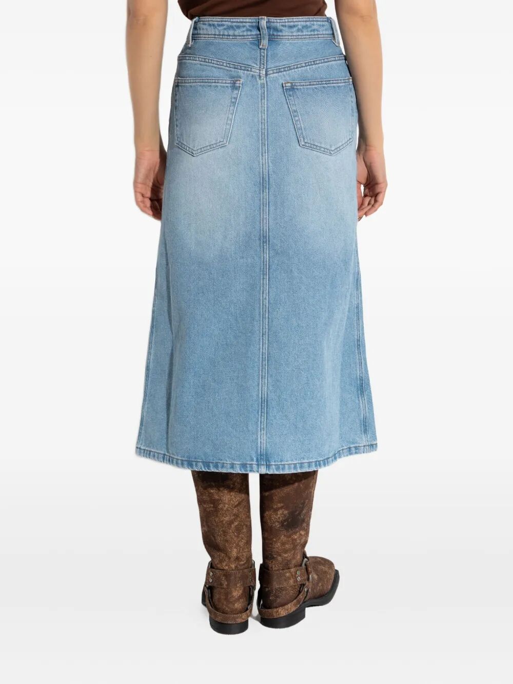 GEORGIA MIDI DENIM SKIRT