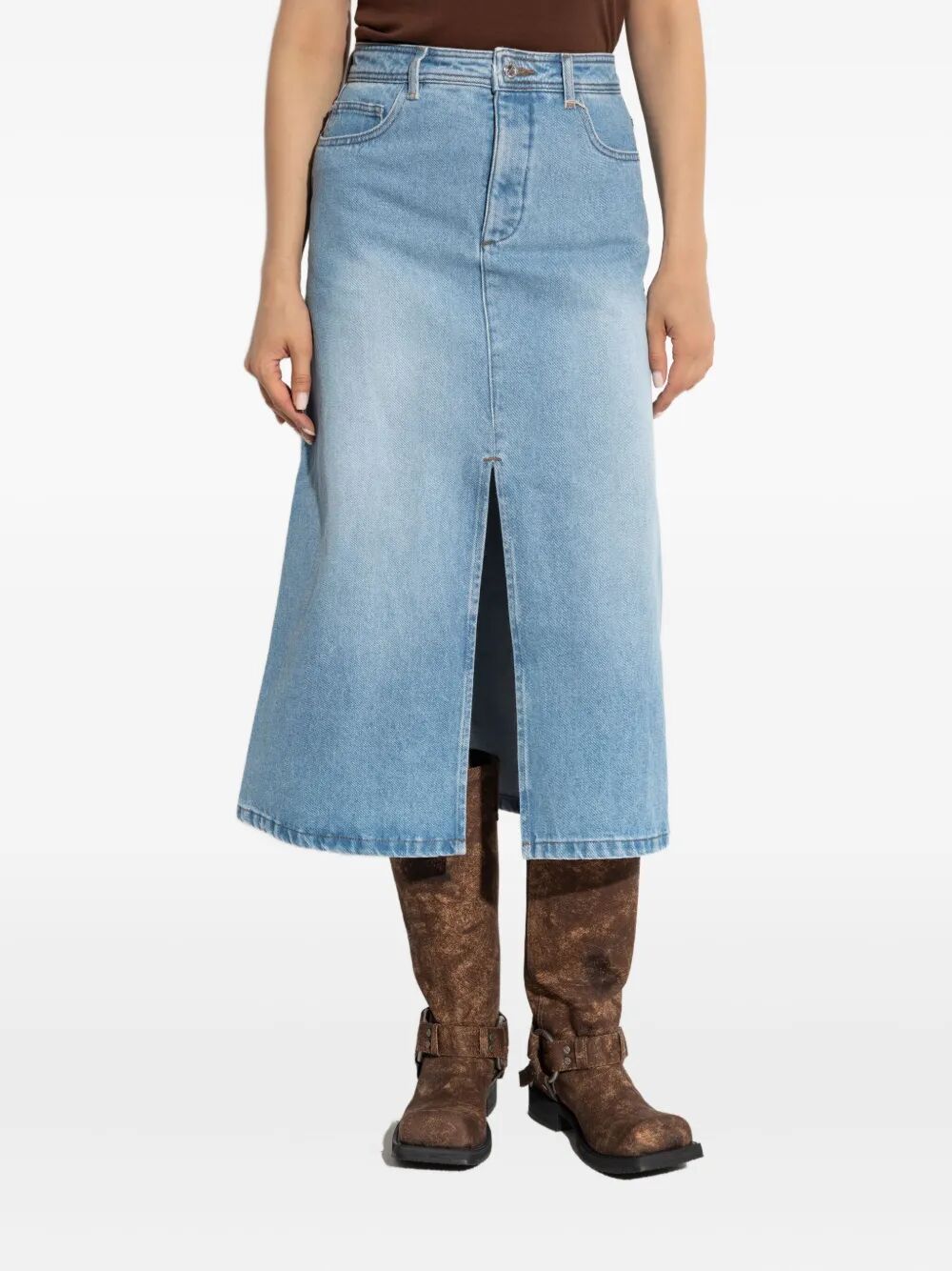 GEORGIA MIDI DENIM SKIRT