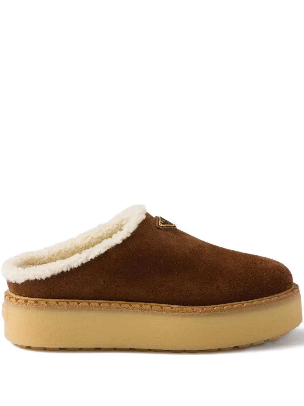 SHEARLING LINING SUEDE SLIPPERS
