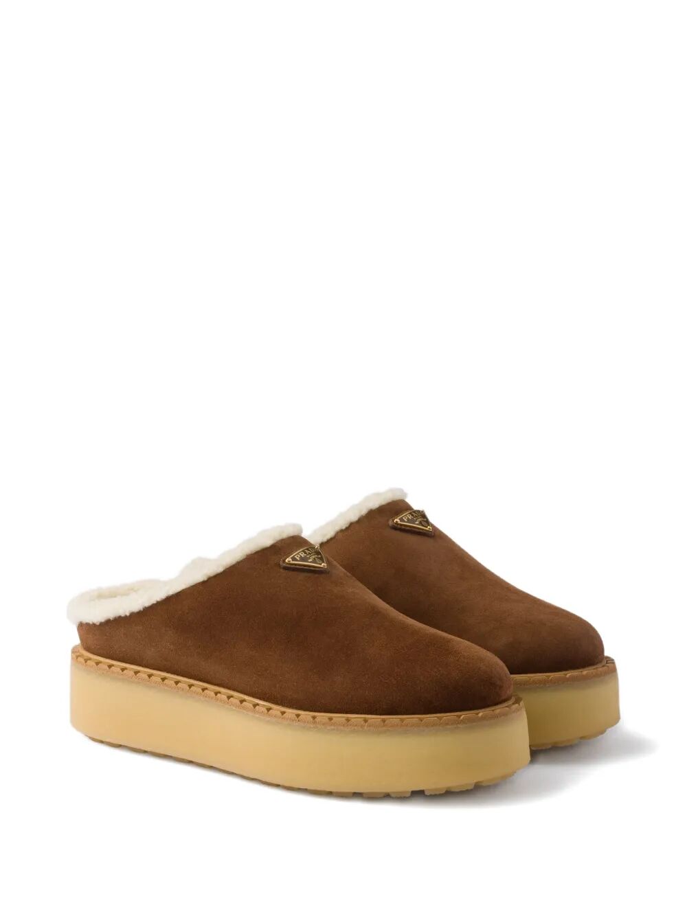 SHEARLING LINING SUEDE SLIPPERS