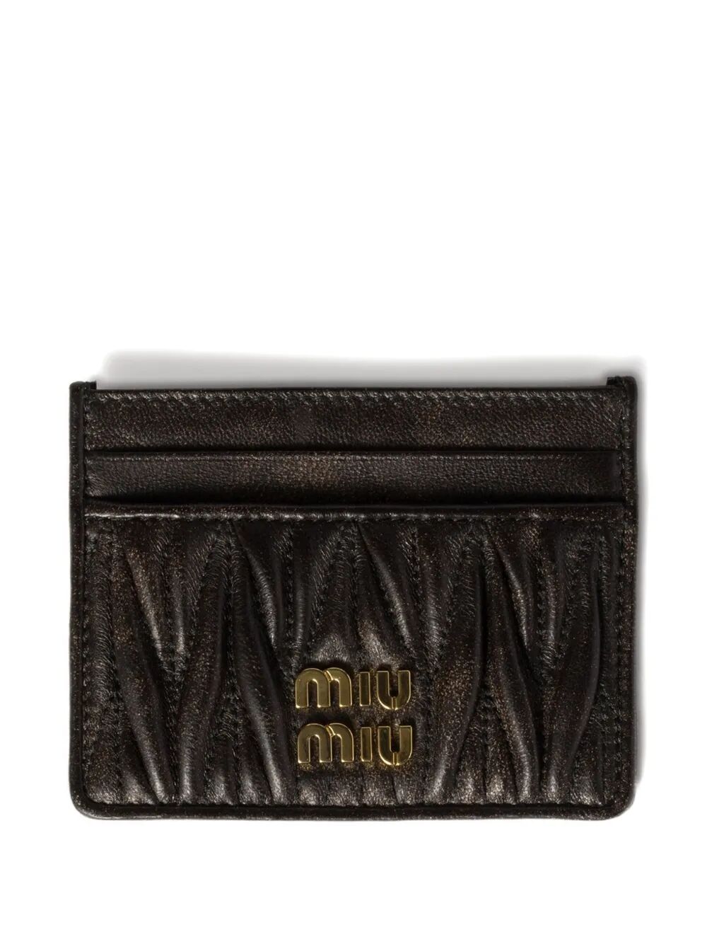 VINTAGE TREATMENT MATELASSÉ NAPPA LEATHER CARD HOLDER