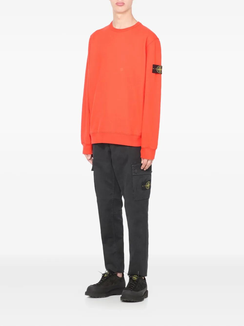 COTTON FLEECE CREW NECK SWEATSHIRT