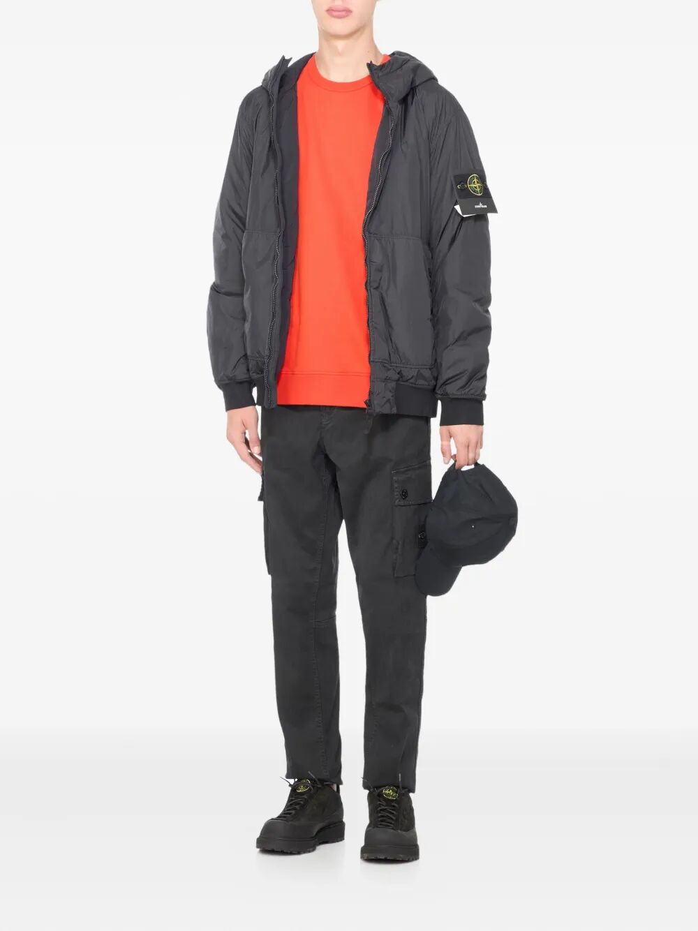 COTTON FLEECE CREW NECK SWEATSHIRT
