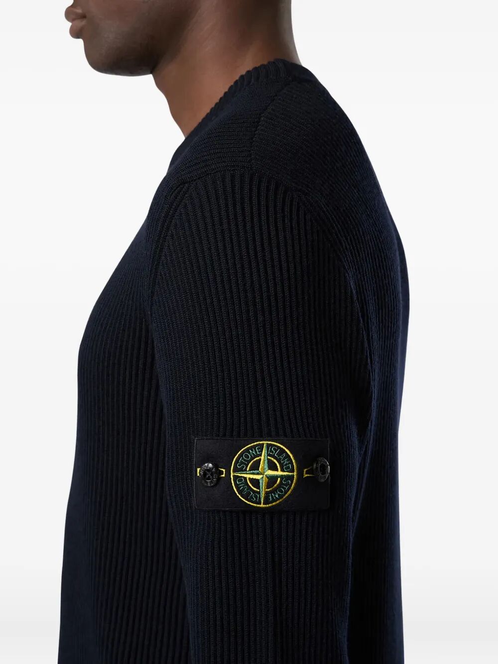 KNIT CREWNECK SWEATER IN FULL RIB RWS WOOL