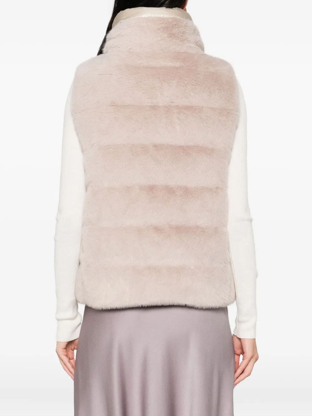 ECO FUR QUILTED PADDED GILET