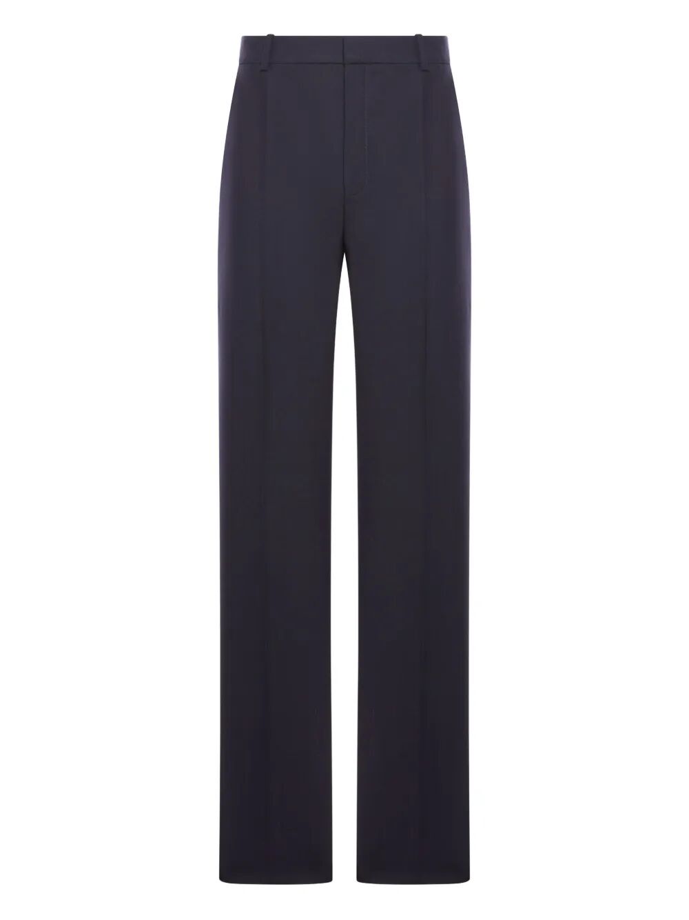 HIGH-WAISTED TAILORED PANTS IN WOOL CHINÉ