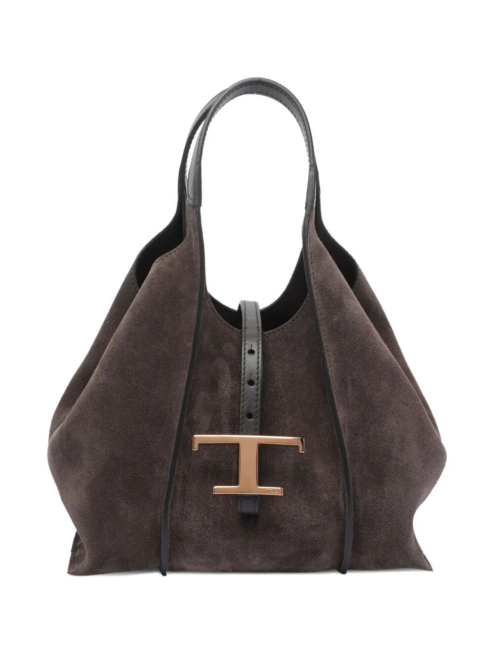 T TIMELESS MINI SHOPPING BAG IN SUEDE