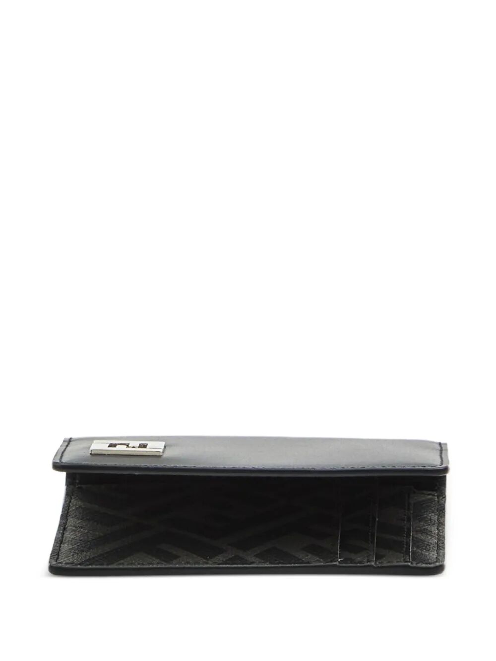 FF SQUARED LEATHER BI-FOLD CARD HOLDER