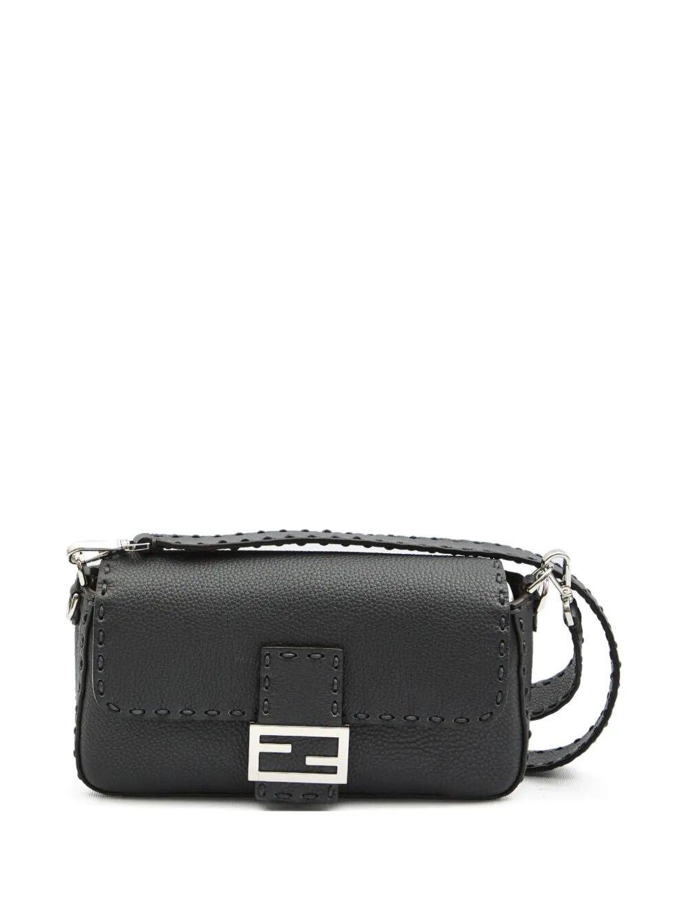 BAGUETTE MACRO-STITCH MESSENGER BAG