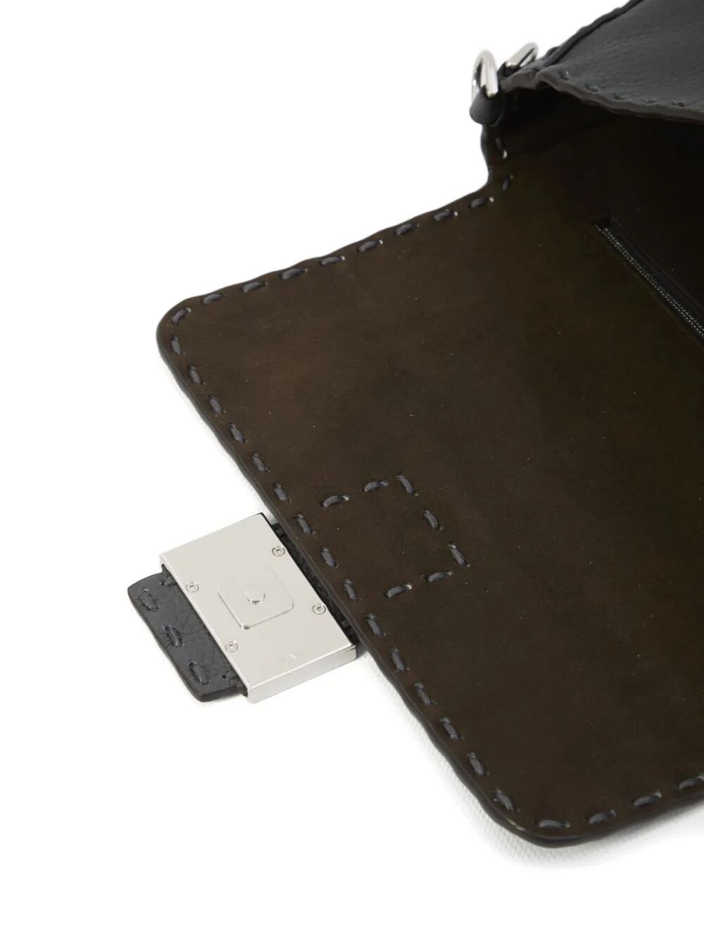 BAGUETTE MACRO-STITCH MESSENGER BAG