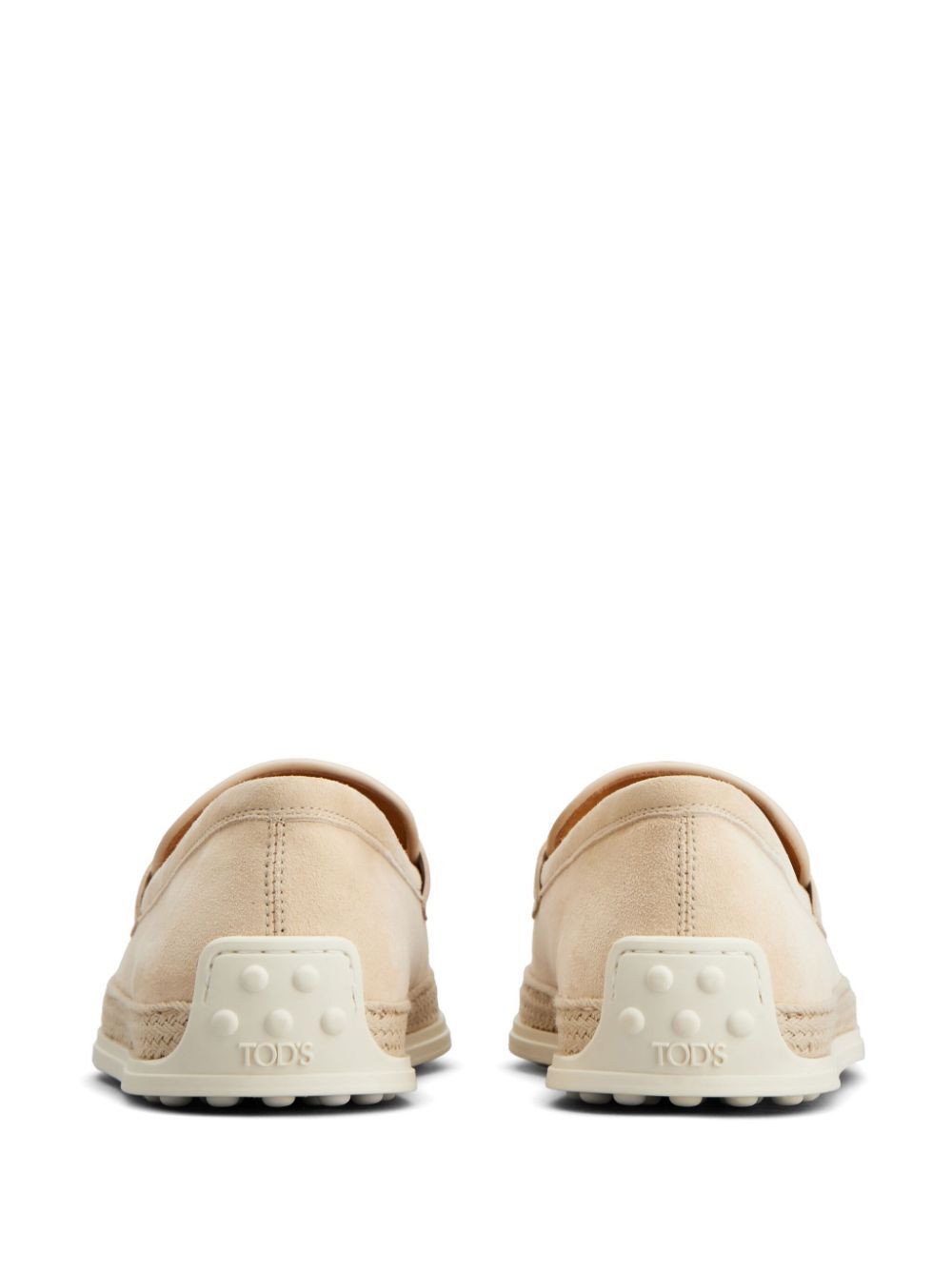 SUEDE SLIPPER LOAFERS WITH DOUBLE T RING ACCESSORY