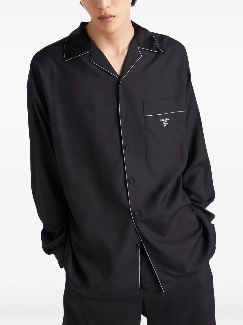 CAMICIA BORDI A CONTRASTO