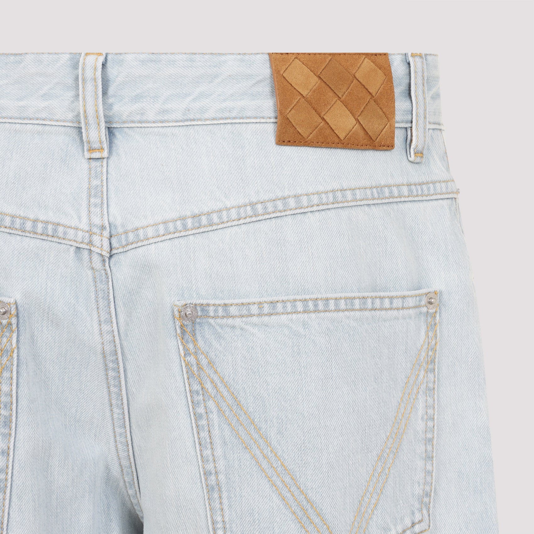 Straight Leg Denim Pants