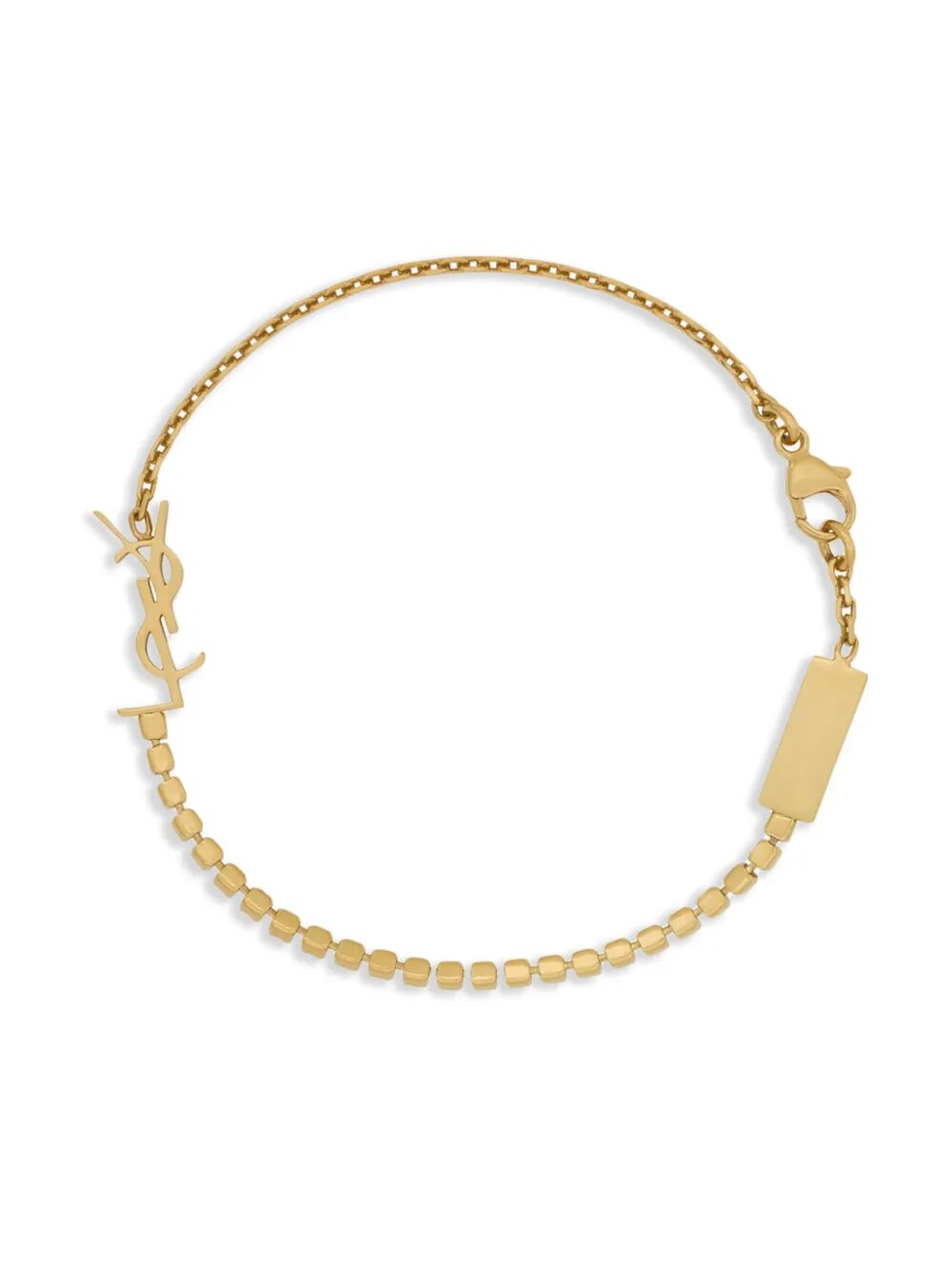 CASSANDRE CHARM BRACELET IN METAL AND RHINESTONE