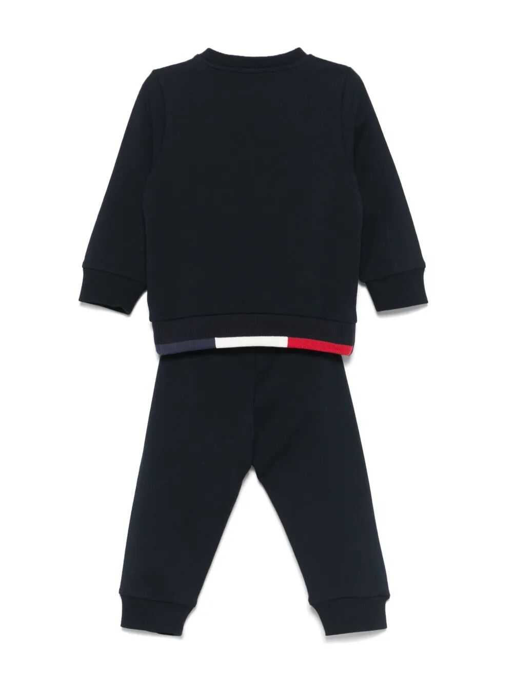 TRICOLOR-TRIMMED COTTON TRACKSUIT SET