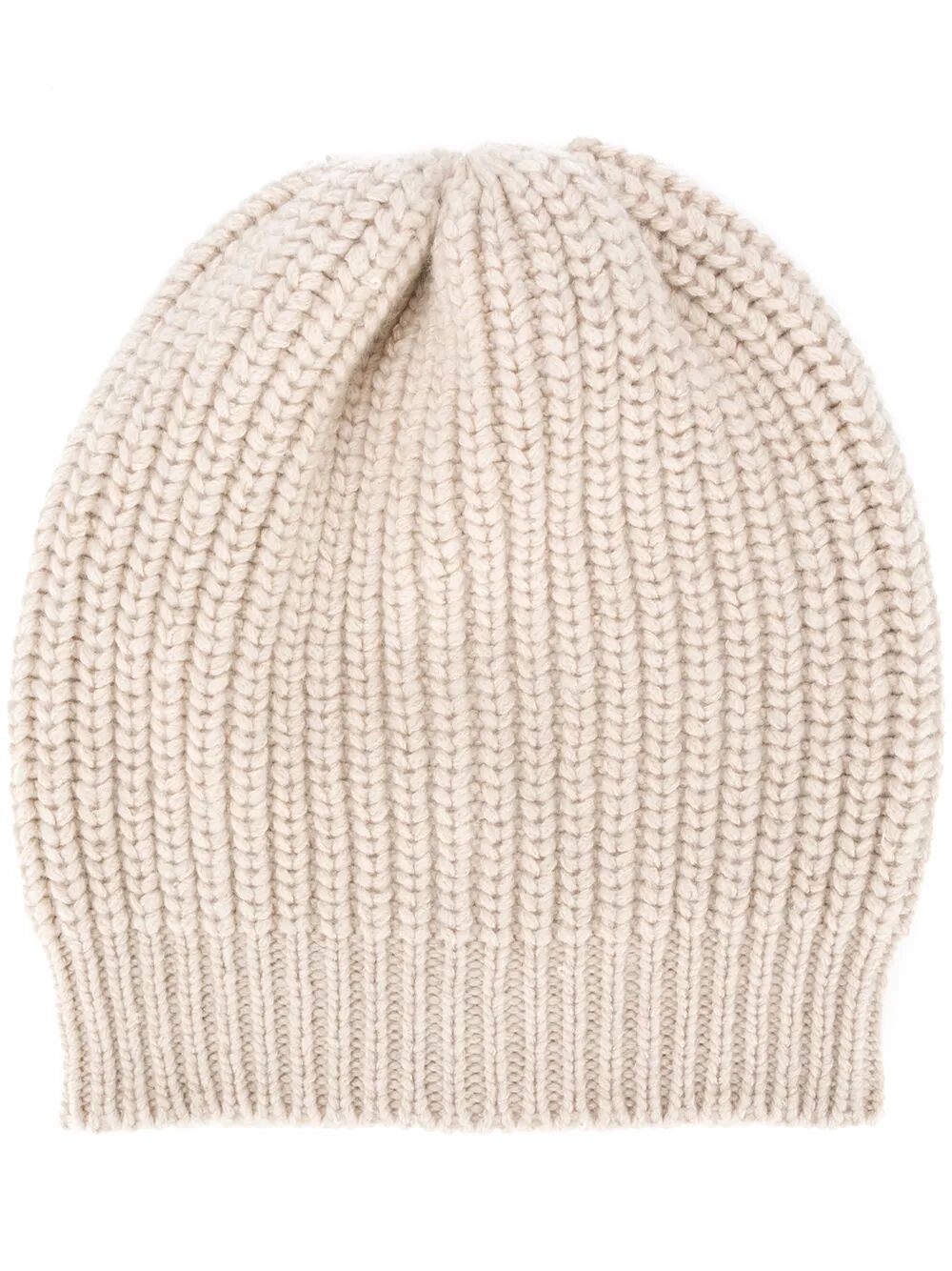 CASHMERE AND SILK DIAMOND YARN KNIT BEANIE