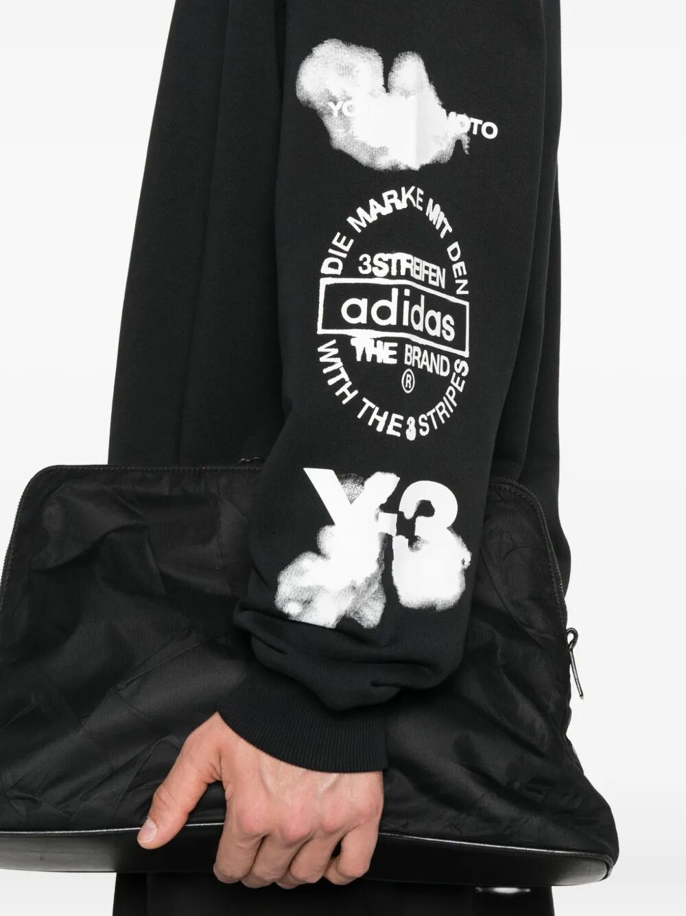 CLOUD-PRINT CREW-NECK SWEATSHIRT