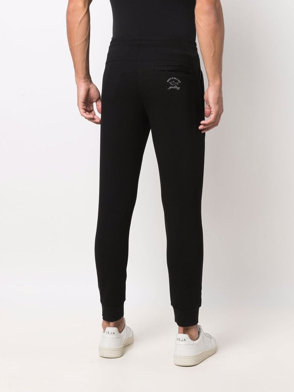 LOGO-PRINT COTTON TRACK PANTS
