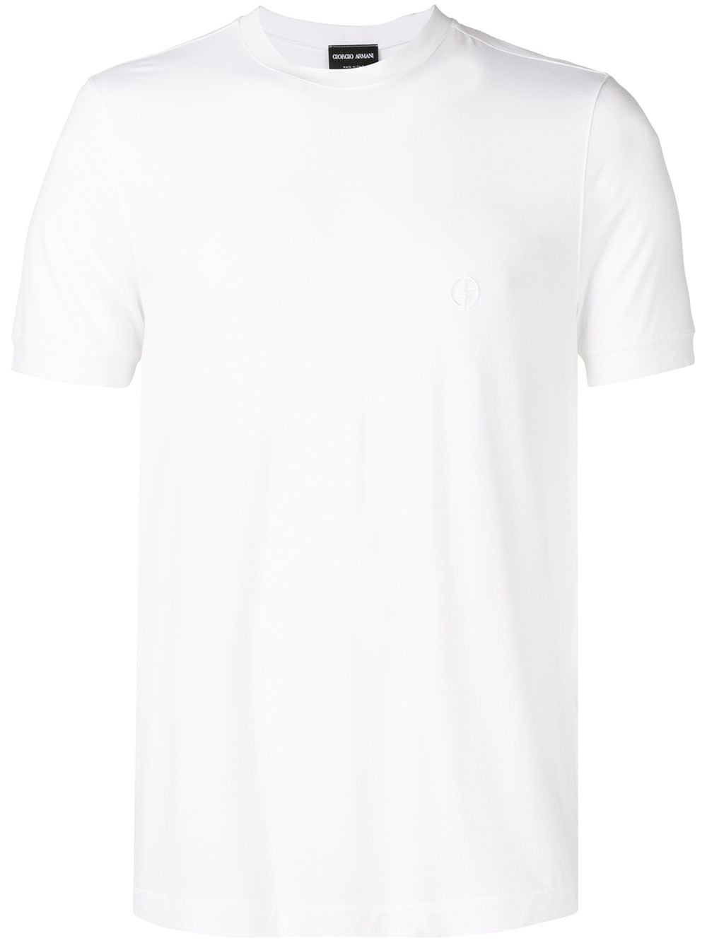 STRETCH VISCOSE JERSEY CREW NECK T-SHIRT