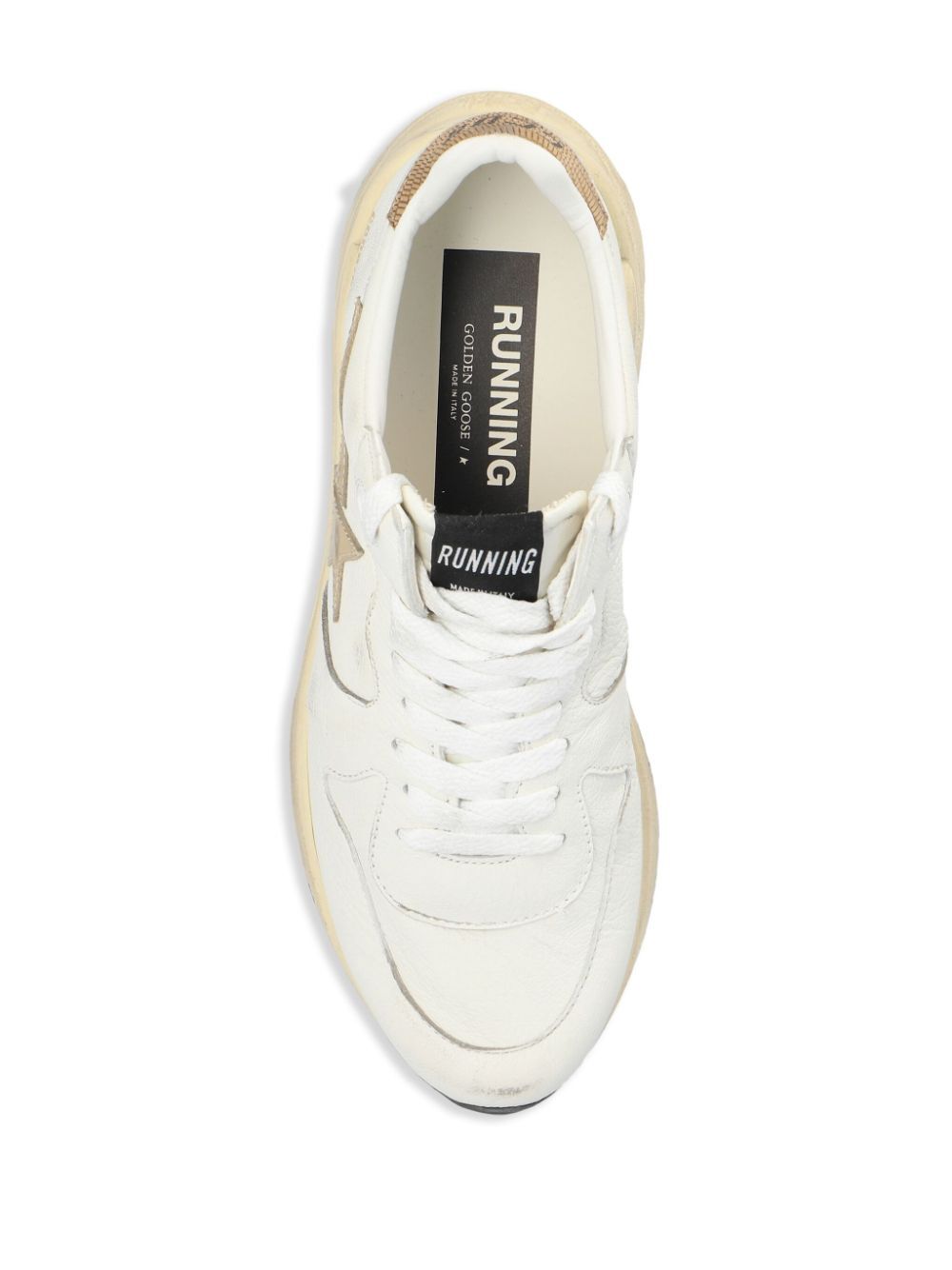 RUNNING SOLE SNEAKERS IN NAPPA WITH LAMINATED STAR AND LIZARD PRINTED HEEL TAB