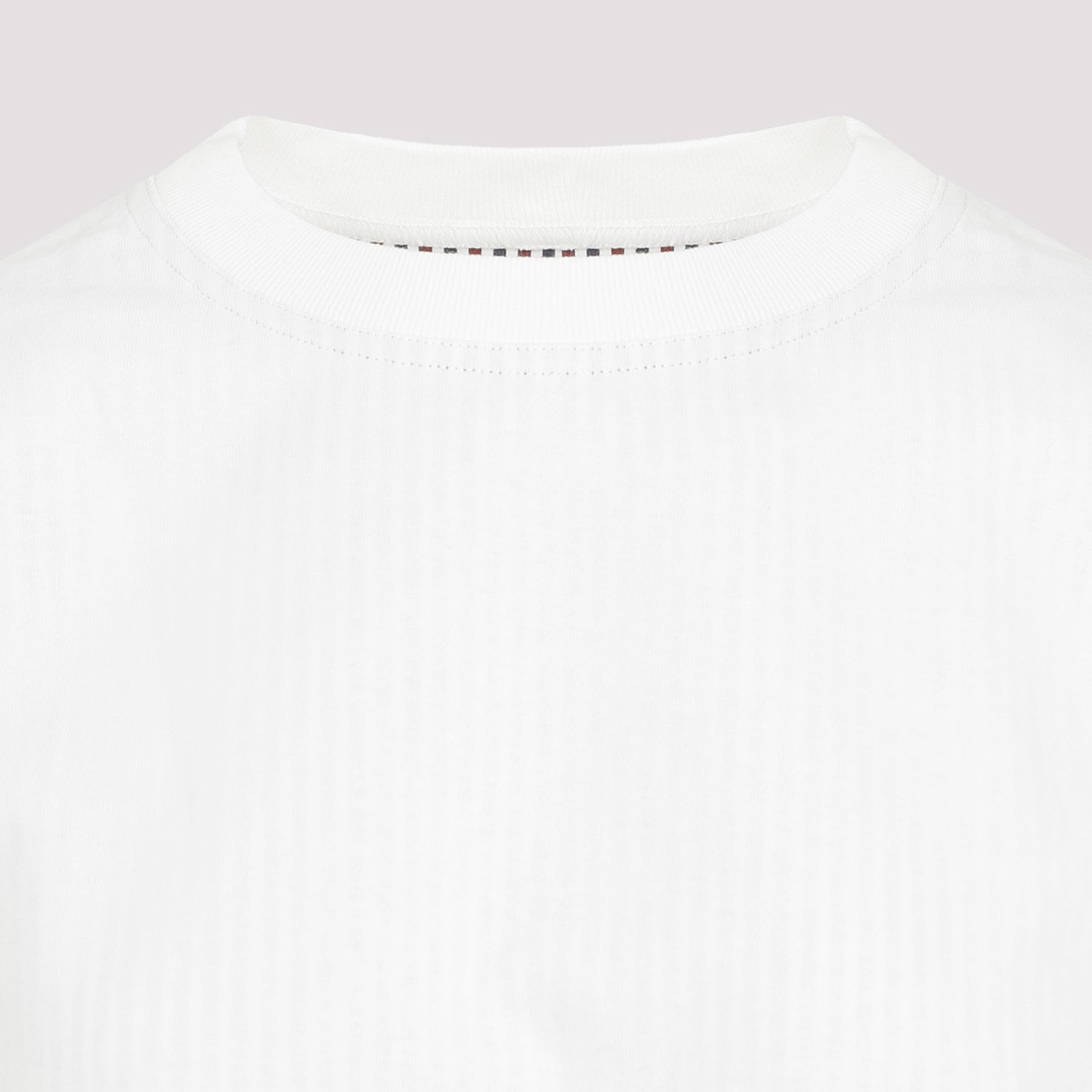Double Layer Striped Cotton T-shirt