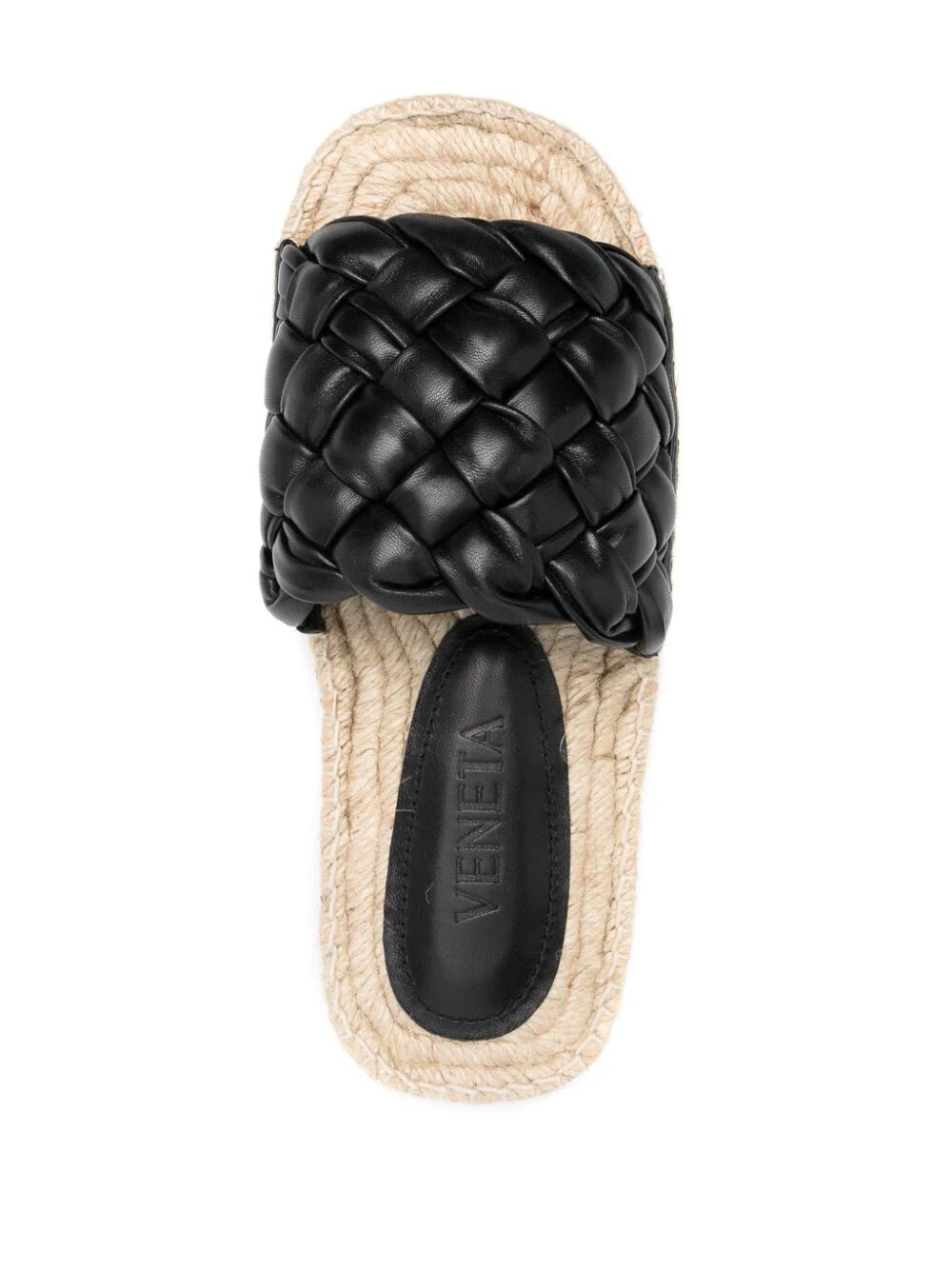 INTRECCIATO LEATHER SLIDES
