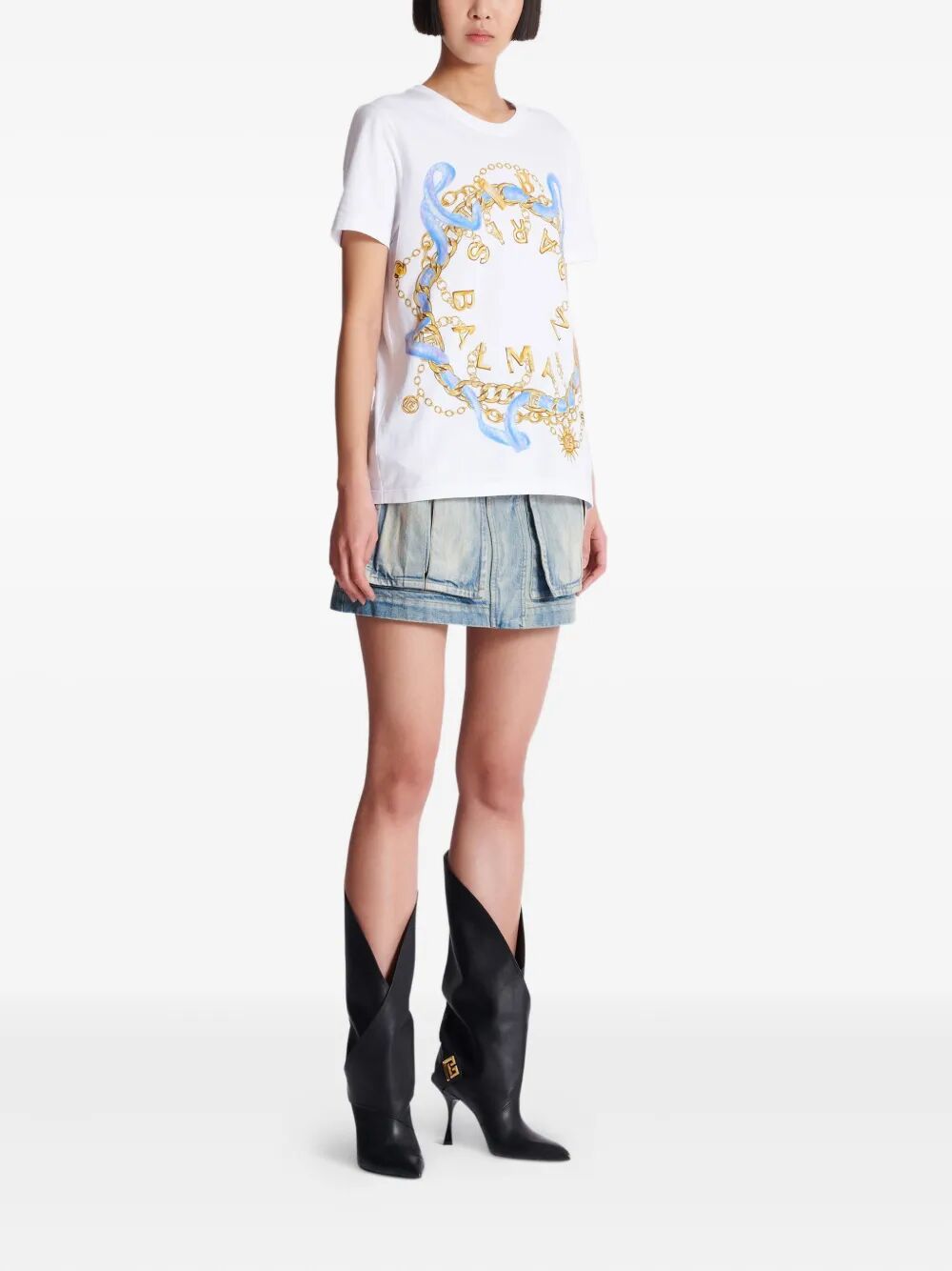 PARIS CHAIN PRINT T-SHIRT