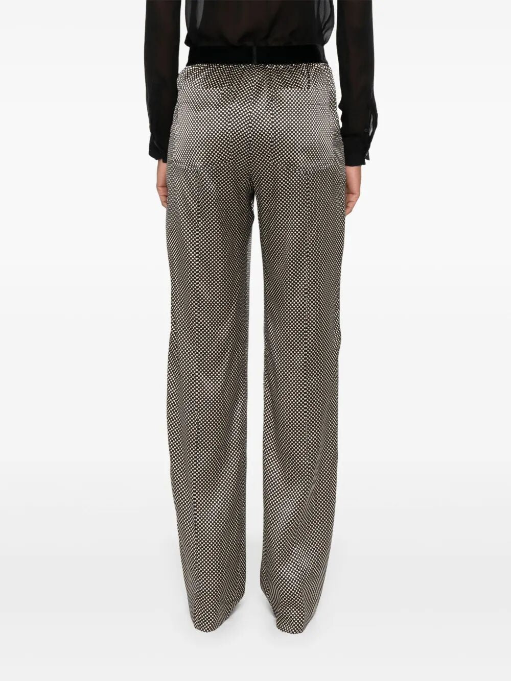 POLKA DOT SIGNATURE SILK PJ PANTS