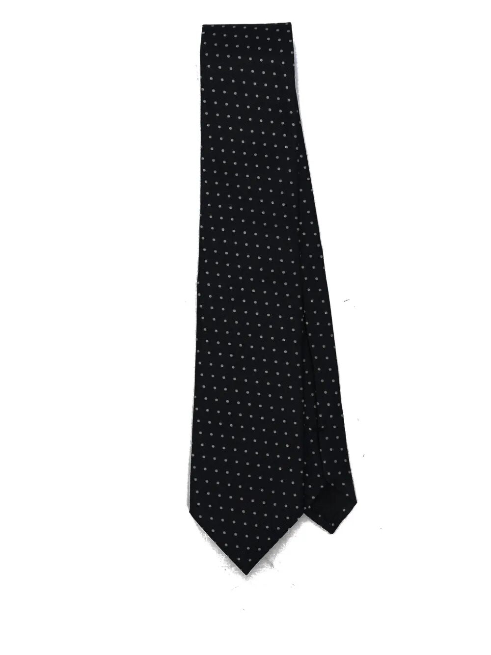 MICRO DOT ON WEAVE SILK TIE