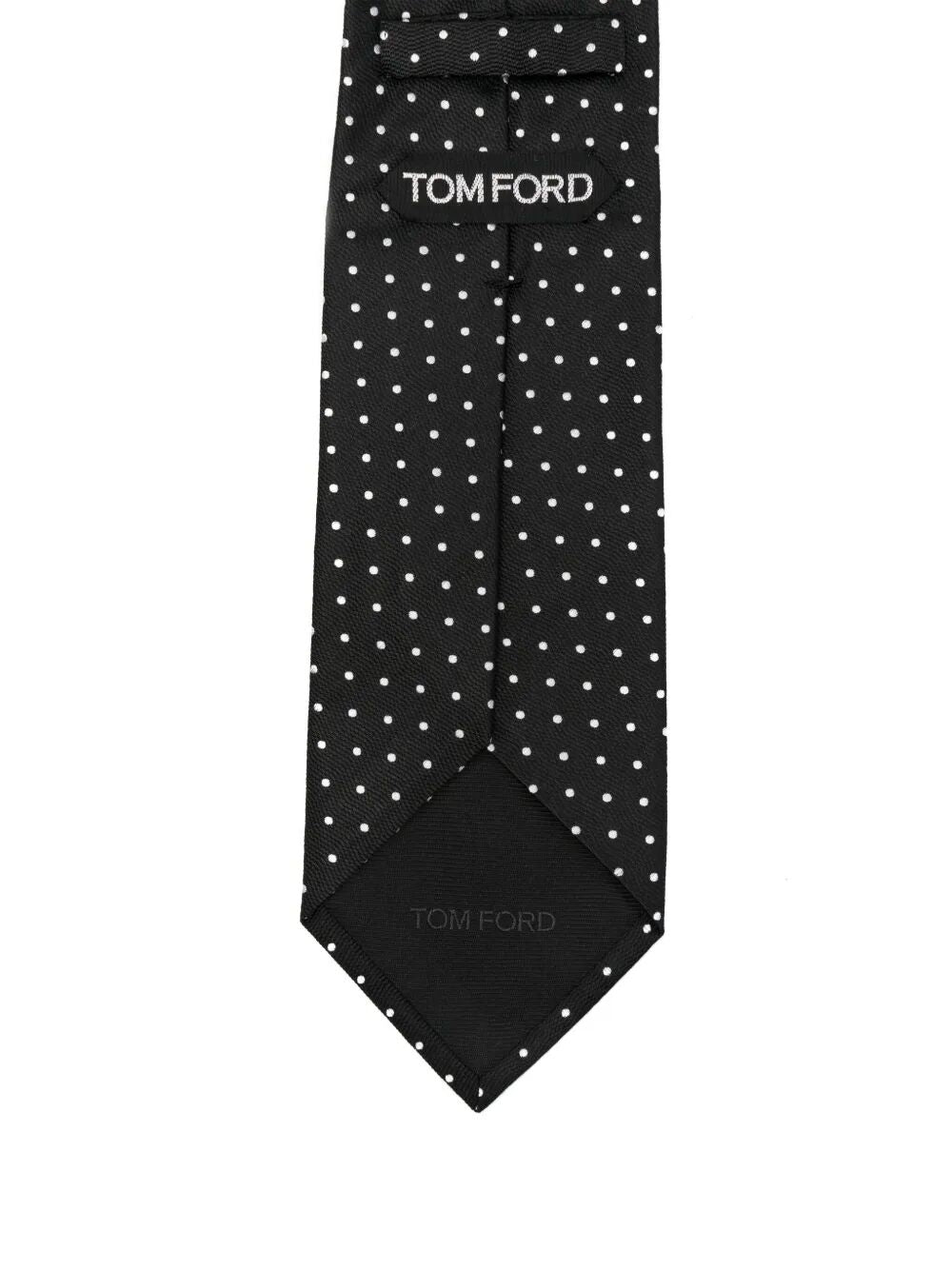 MICRO DOT ON WEAVE SILK TIE