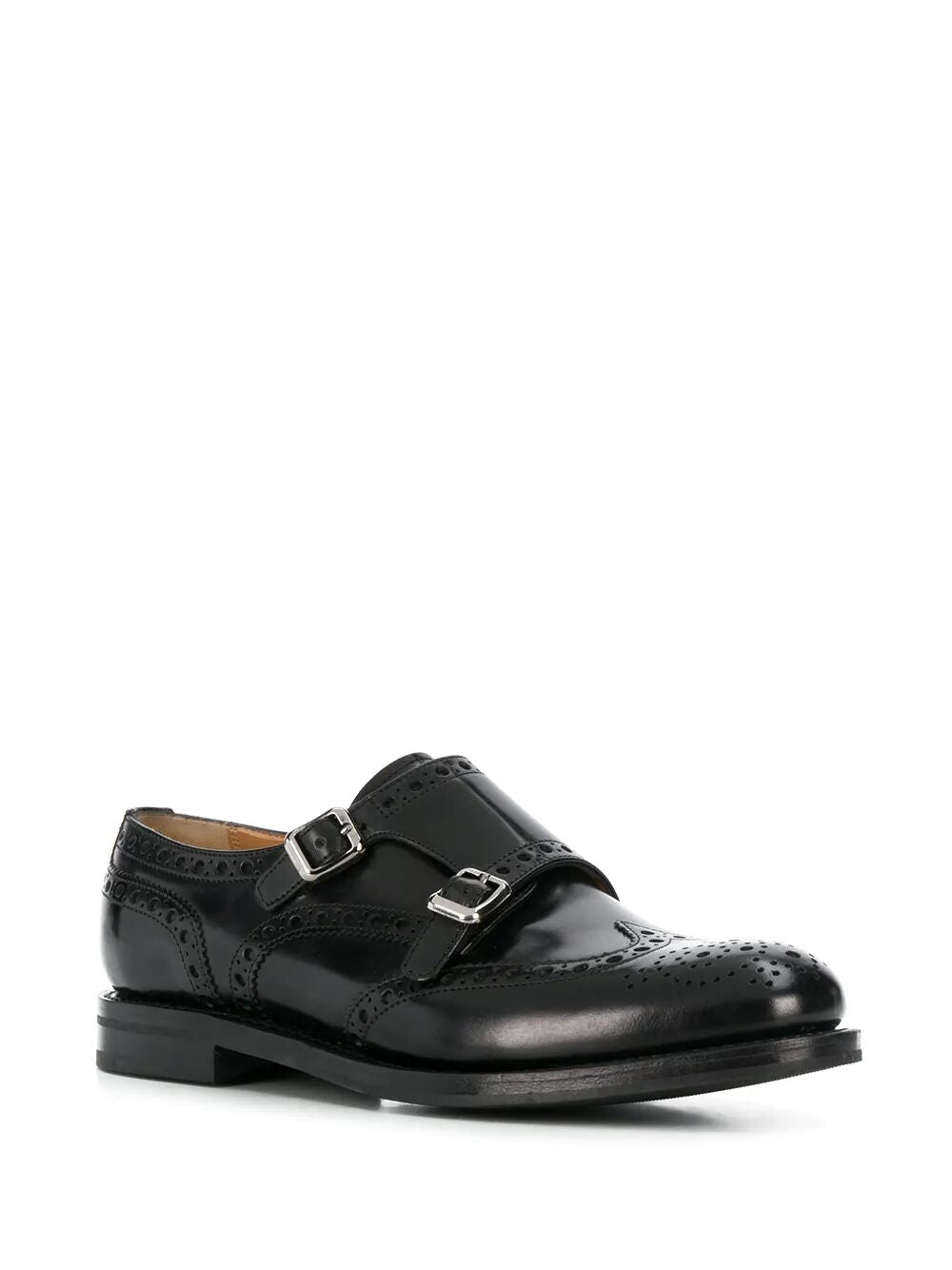 MONK-STRAP FULL BROGUE SHOES