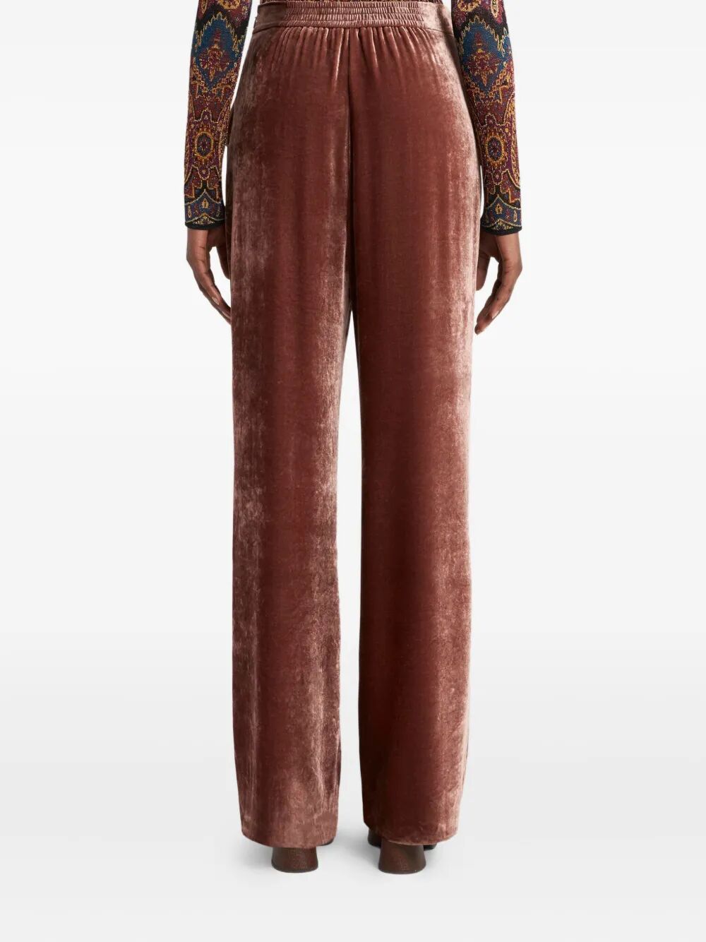 VELVET PALAZZO TROUSERS