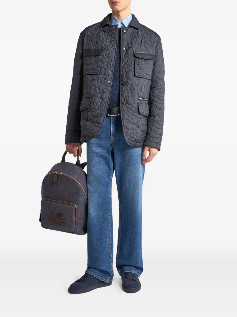 STRAIGHT-LEG JEANS WITH PEGASO