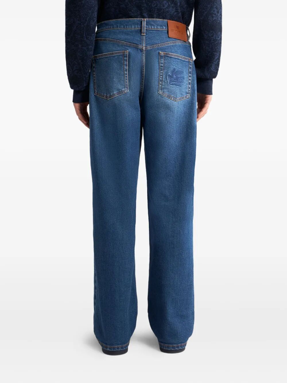 STRAIGHT-LEG JEANS WITH PEGASO