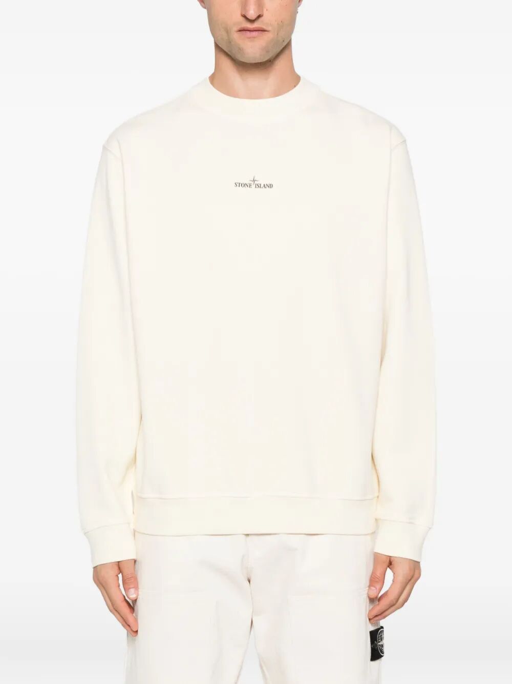 COTTON FLEECE OVERSIZED FIT SWEATSHIRT WITH INDUSTRIAL FOUR PRINT