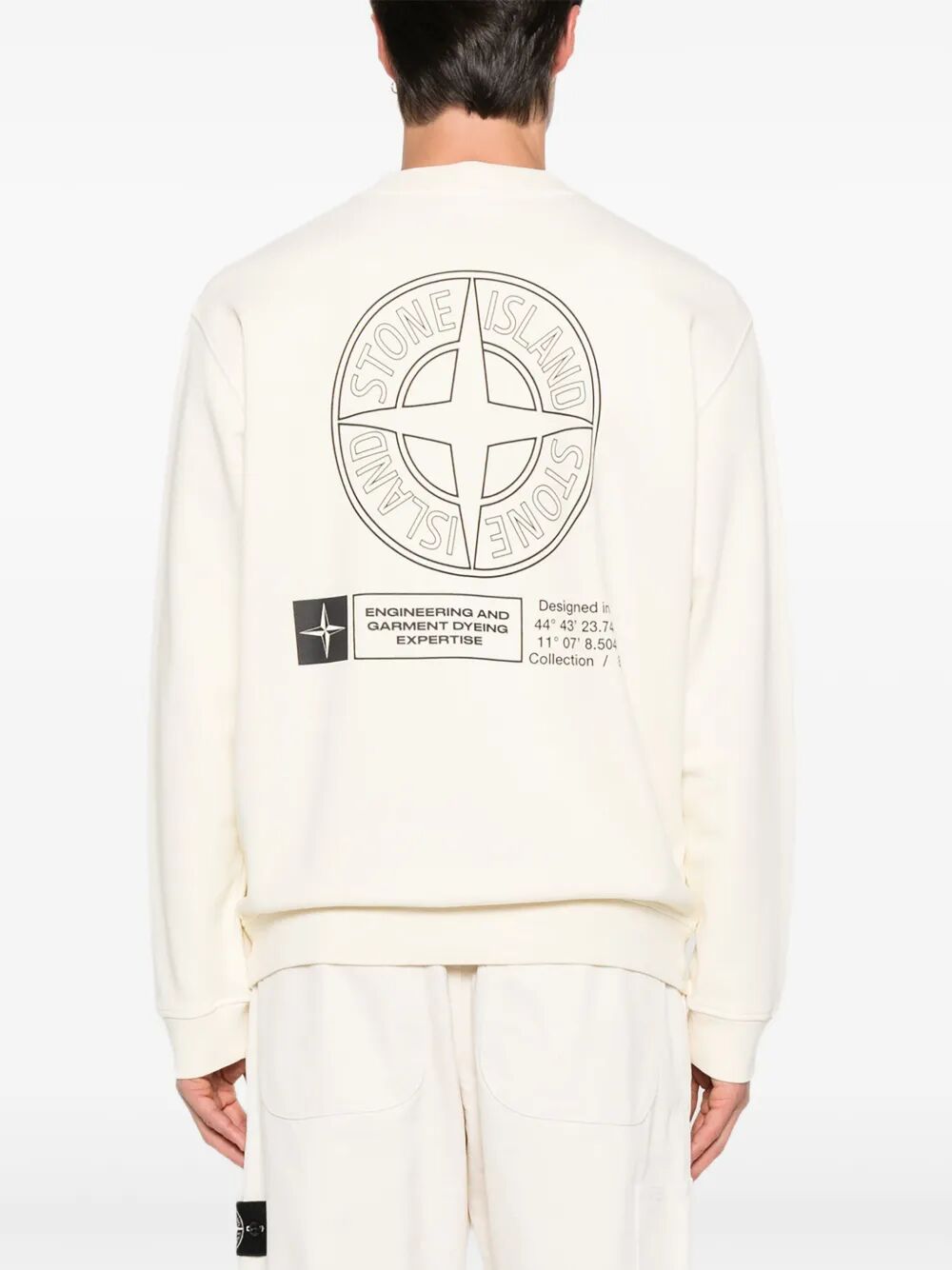 COTTON FLEECE OVERSIZED FIT SWEATSHIRT WITH INDUSTRIAL FOUR PRINT