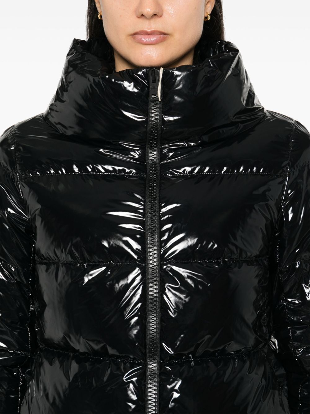 GLOSSY FINISH PUFFER JACKET