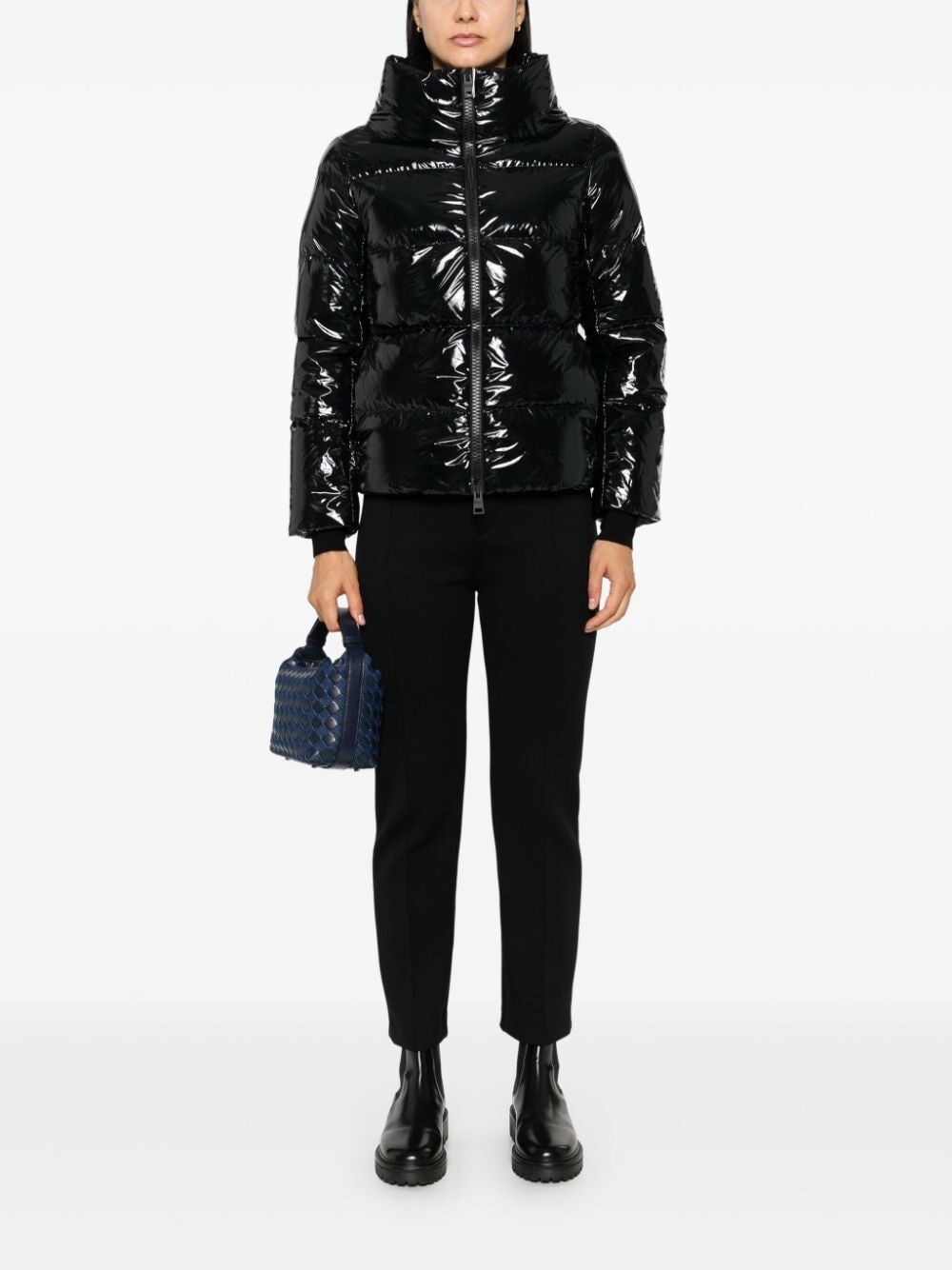 GLOSSY FINISH PUFFER JACKET