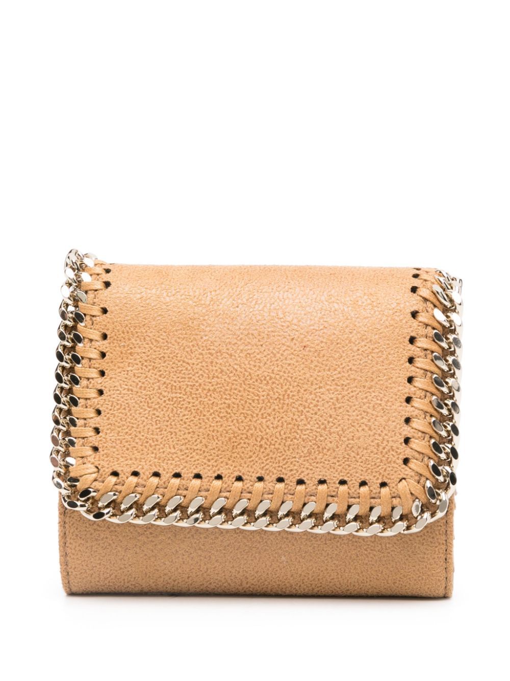 FALABELLA SMALL FLAP WALLET LIGHT GOLD CHAIN