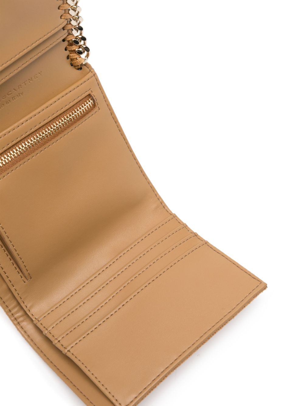 FALABELLA SMALL FLAP WALLET LIGHT GOLD CHAIN