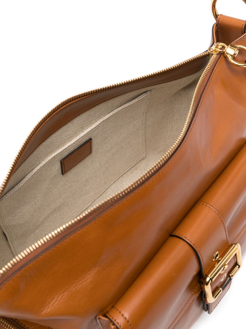 SHINY LEATHER CAMERA BAG