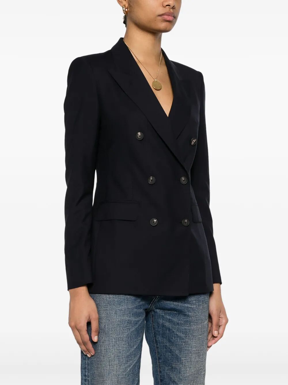PARIGI DOUBLE-BREASTED WOOL BLAZER