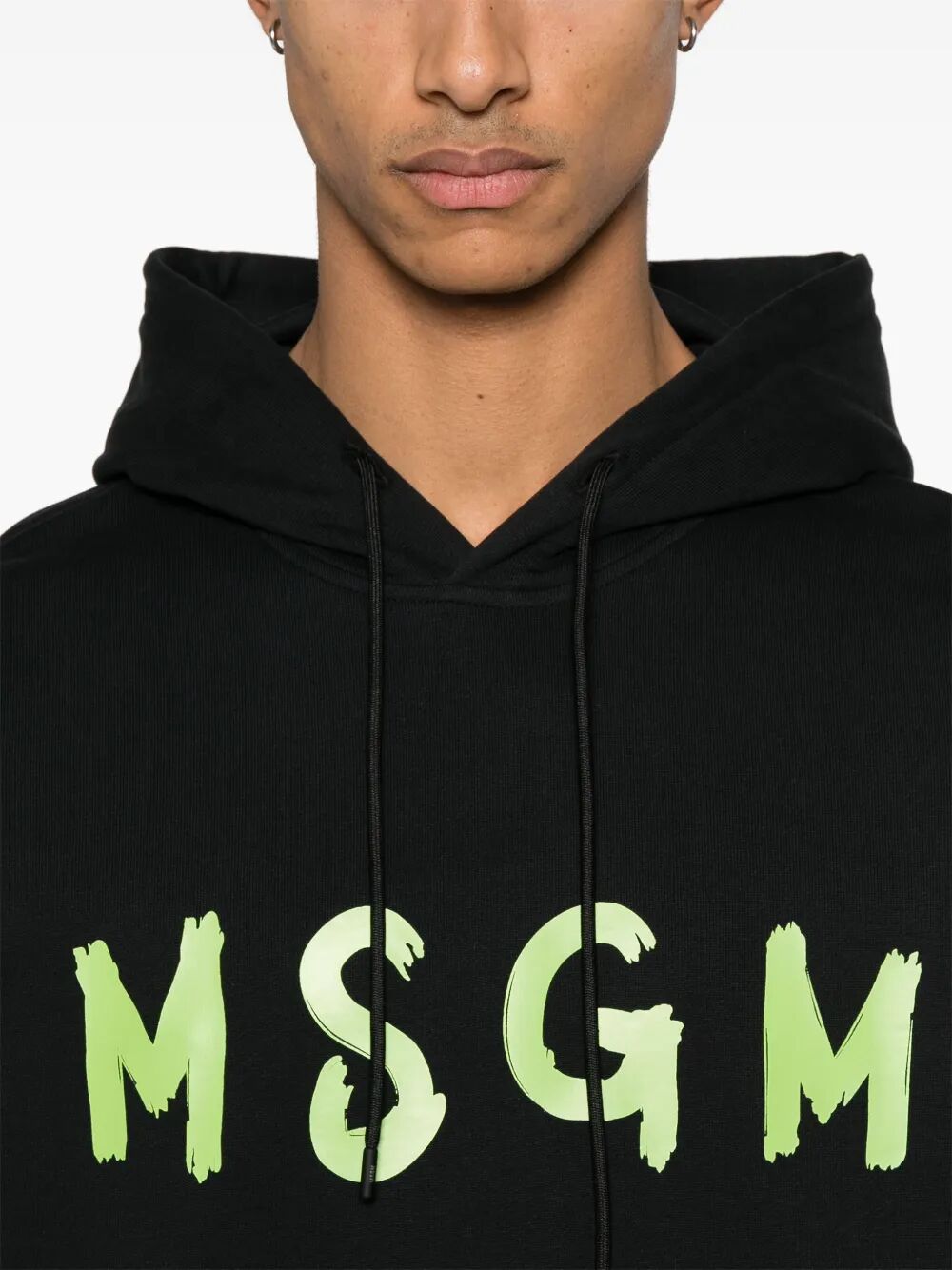 RELAXED FIT LOGO-PRINT COTTON HOODIE