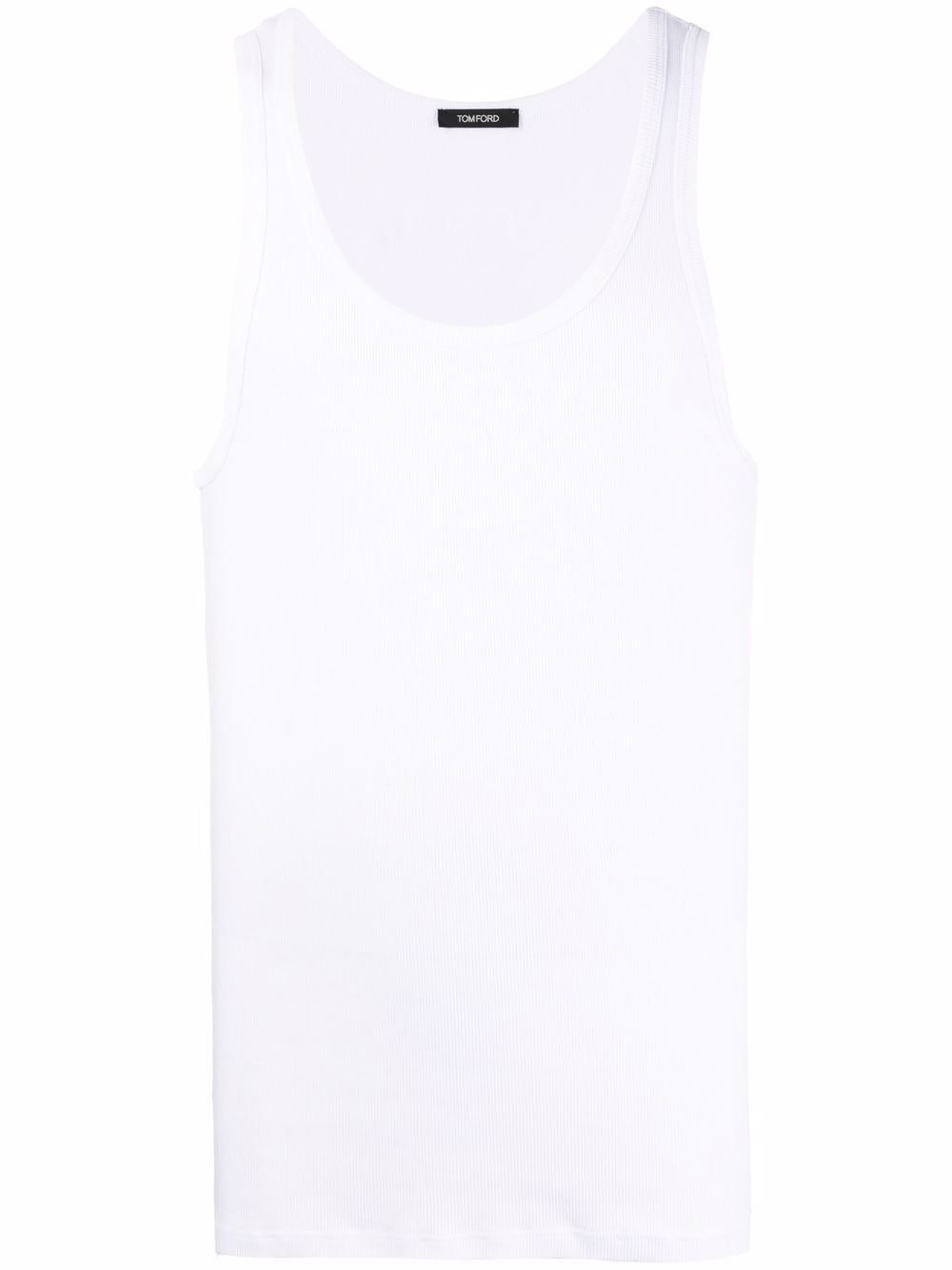 COTTON BLEND RIBBED TANK TOP