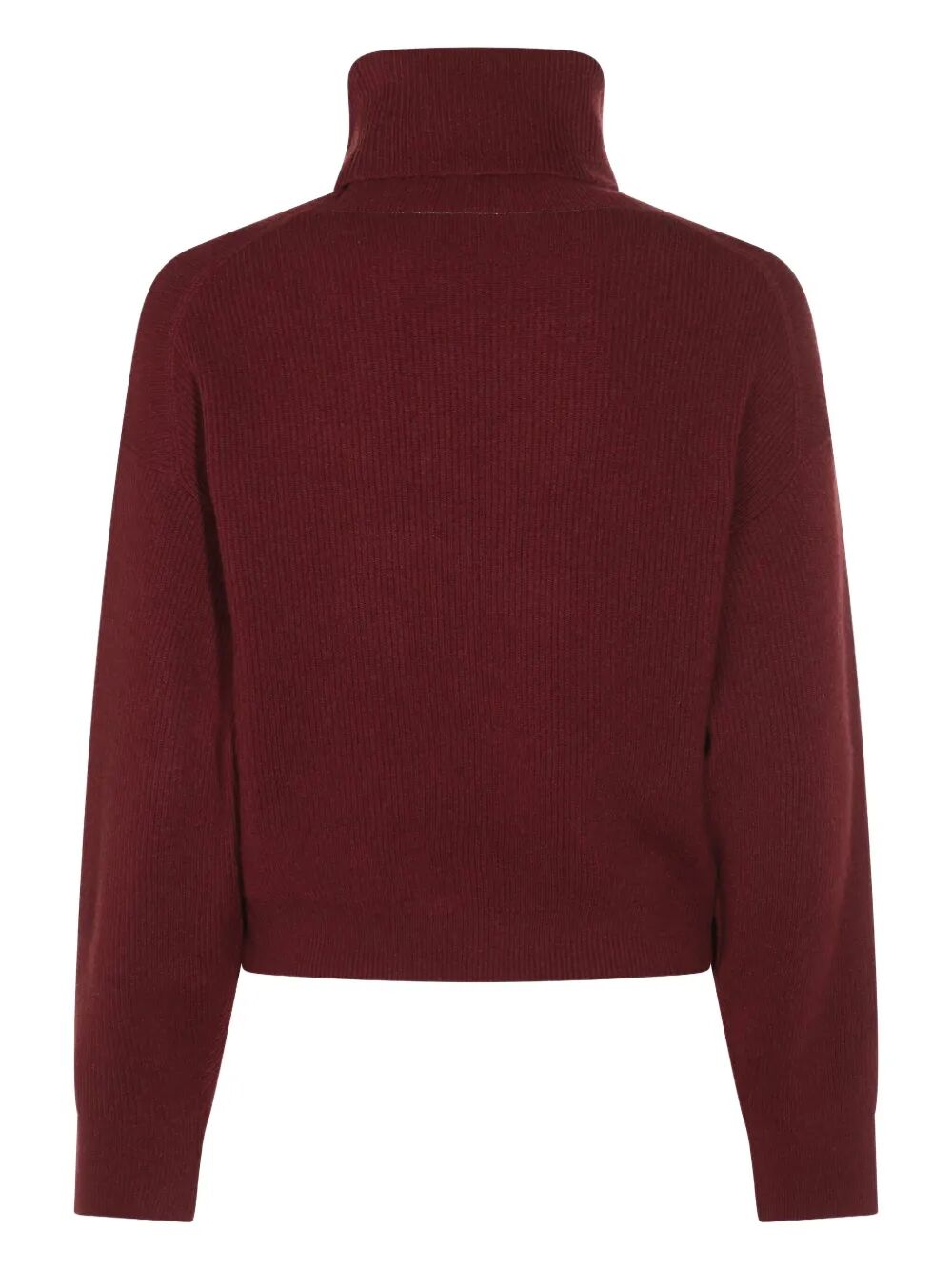 CASHMERE RIBBED LS TURTLENECK